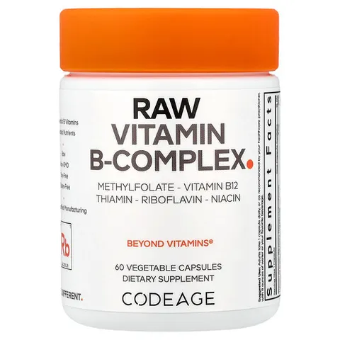 Codeage, Raw Vitamin B-Complex, 60 Vegetable Capsules – image 2