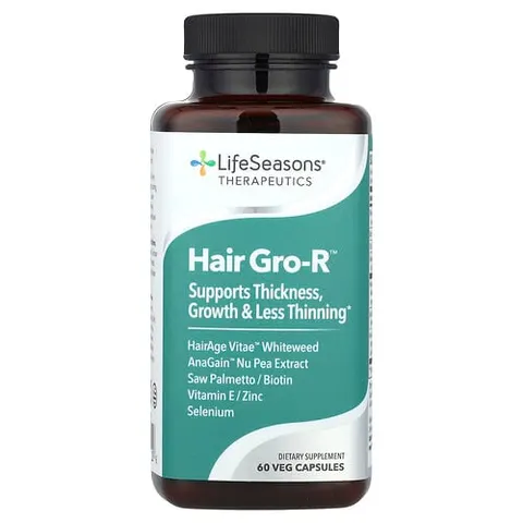 LifeSeasons, Therapeutics, Hair Gro-R™, 60 Veg Capsules – image 2