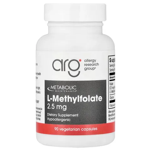 Metabolic Maintenance, L-Methylfolate, 2.5 mg, 90 Capsules – image 2