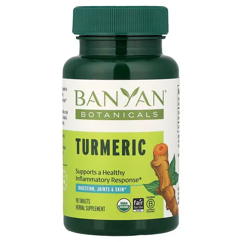 Banyan Botanicals, Turmeric, 90 Tablets – image 2