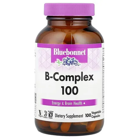 Bluebonnet Nutrition, B-Complex 100, 100 Vegetable Capsules – image 2