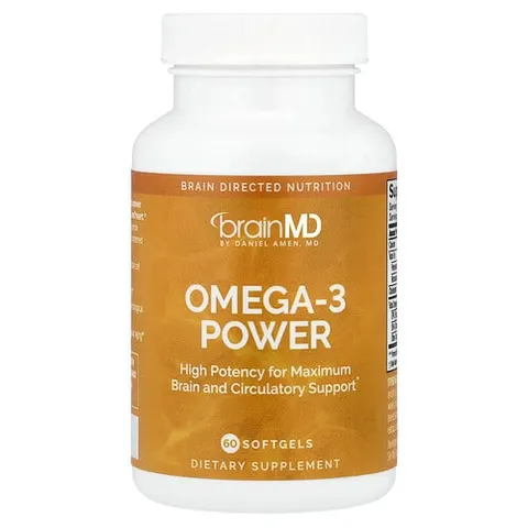 BrainMD, Omega-3 Power, 60 Softgels – image 2