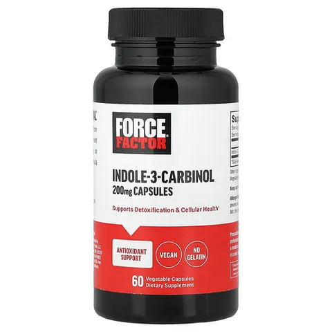 Force Factor, Indole-3-Carbinol, 200 mg, 60 Vegetable Capsules – image 2