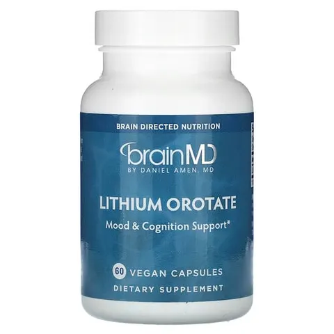 BrainMD, Lithium Orotate, 60 Vegan Capsules – image 2