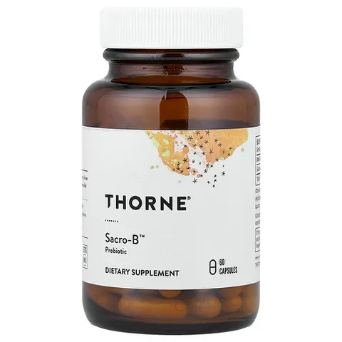 Thorne Research, Sacro-B, Probiotic, 60 Capsules – image 2