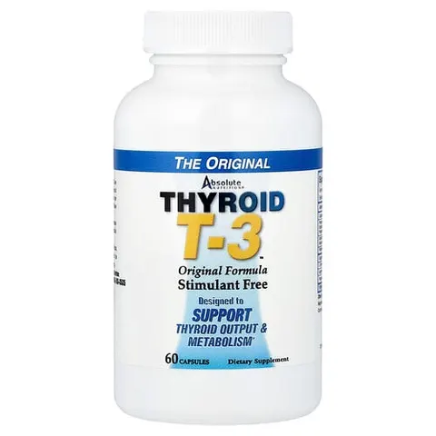 Absolute Nutrition, Thyroid T-3™, Original Formula, 60 Capsules – image 2
