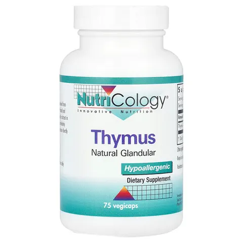 Nutricology, Thymus, 75 Vegicaps – image 2