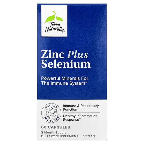 Terry Naturally, Zinc Plus Selenium, 60 Capsules – image 2