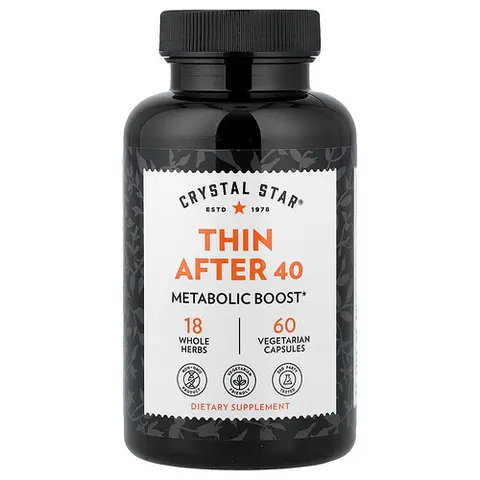 Crystal Star, Thin After 40, 60 Vegetarian Capsules – image 2