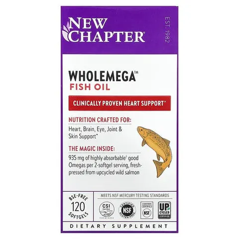 Chapter, Wholemega Fish Oil, 120 Softgels – image 2