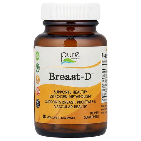Pure Essence, Breast-D, 30 Vegi-Caps – image 2