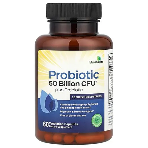 Futurebiotics, Probiotic Plus Prebiotic, 60 Vegetarian Capsules – image 2