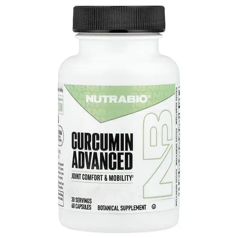 NutraBio, Curcumin Advanced, 60 Veggie Capsules – image 2