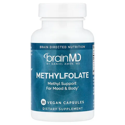 BrainMD, Methylfolate, 30 Capsules – image 2