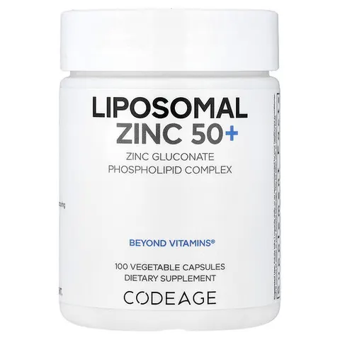 Codeage, Mineral, Liposomal Zinc 50, 100 Capsules – image 2