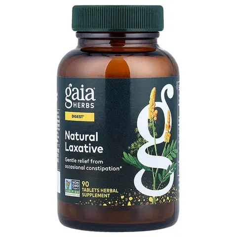 Gaia Herbs, Natural Laxative, 90 Tablets – image 2