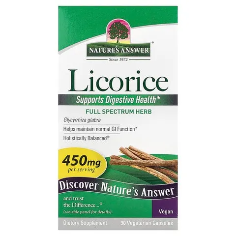 Nature'S Answer Licorice Root - 90 Vegetarian Capsules – image 2