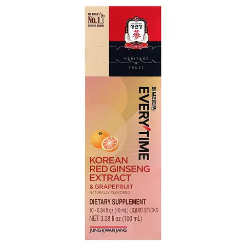 Korean Red Ginseng Extract, Everytime, Grapefruit – 014258 – image 2