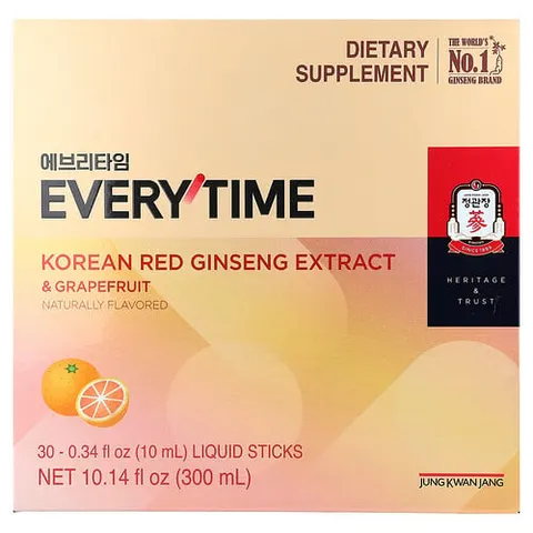 Korean Red Ginseng Extract, Everytime, Grapefruit – image 2