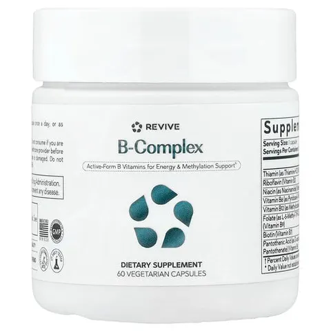 Revive, B-Complex, 60 Vegetarian Capsules – image 2