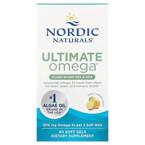 Ultimate Omega, Plant-Based EPA & DHA, Lemon – image 2
