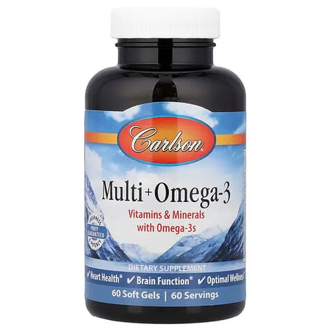 Carlson, Multi + Omega-3, 60 Soft Gels – image 2