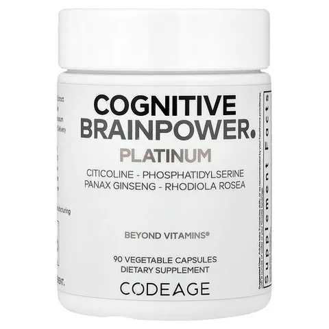 Codeage, Cognitive Brainpower Platinum, 90 Vegetable Capsules – image 2