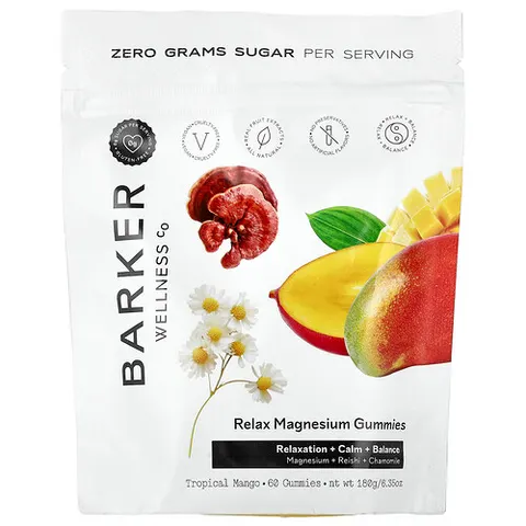 Relax Magnesium Gummies, Tropical Mango – image 2