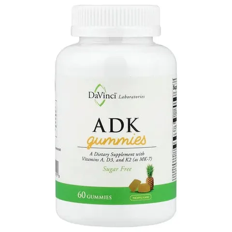 DaVinci Laboratories, ADK Gummies, Pineapple, 60 Gummies – image 2