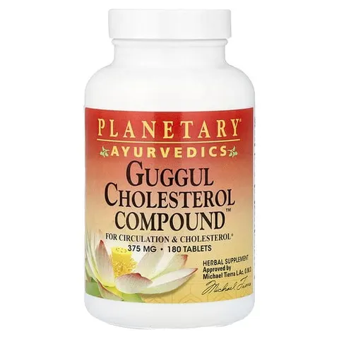 Planetary Herbals, Ayurvedics, Guggul Cholesterol Compound, 180 Tablets – image 2