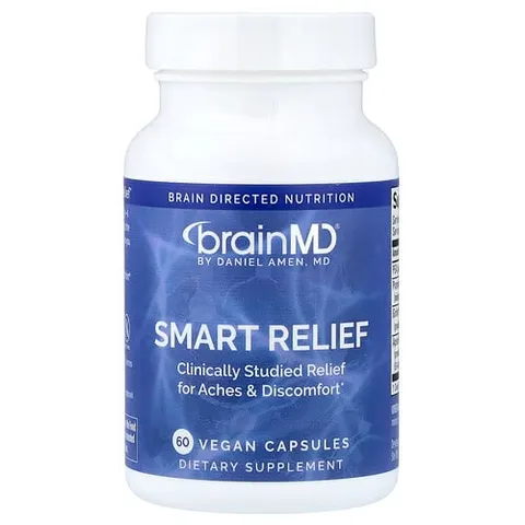 BrainMD, Smart Relief, 60 Vegan Capsules – image 2