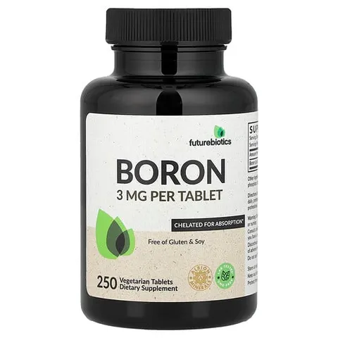 Futurebiotics, Boron, 3 mg, 250 Vegetarian Tablets – image 2