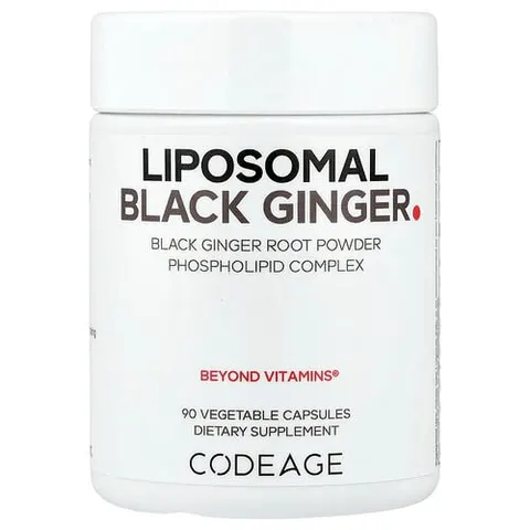 Codeage, Liposomal Black Ginger, 90 Vegetable Capsules (500 mg per Capsule) – image 2