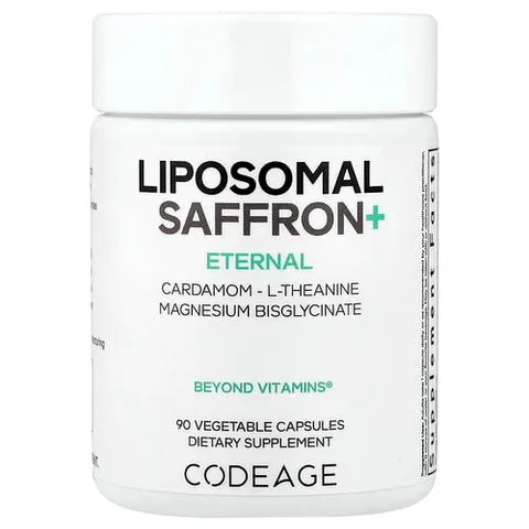 Codeage, Eternal, Liposomal Saffron+, 90 Vegetable Capsules – image 2