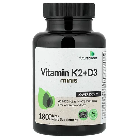 Futurebiotics, Vitamin K2 + D3 Minis, 180 Tablets – image 2