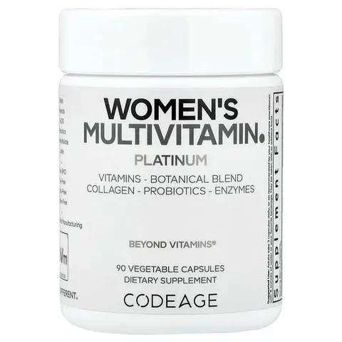 Codeage, Women's Multivitamin, Platinum, 90 Vegetable Capsules – image 2