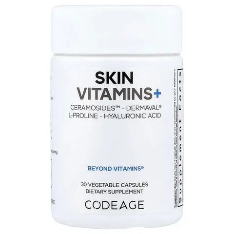 Codeage, Skin Vitamins+, 30 Vegetable Capsules – image 2