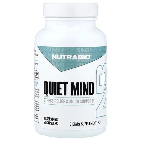 NutraBio, Quiet Mind, 60 Capsules – image 2