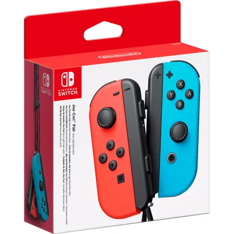Joy Con 2er Set neon-rot/neon-blau Nintendo Switch Controller – Bild 4