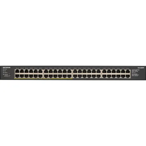 Netgear GS348PP-100EUS Unmanageder PoE+ Essentials-Switch – Schwarz – Bild 2