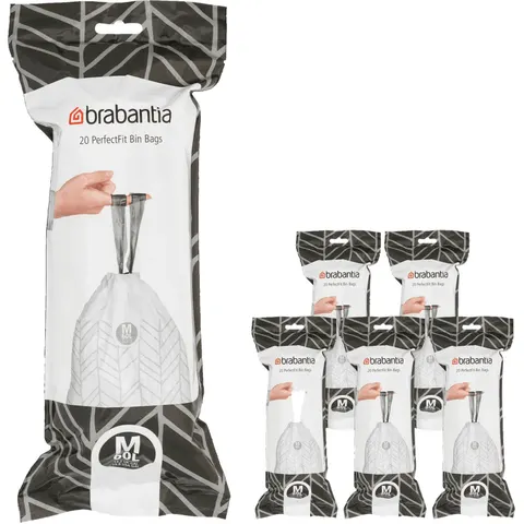 Brabantia Müllbeutel Code M - 60 Liter (120 Stück) – Bild 2