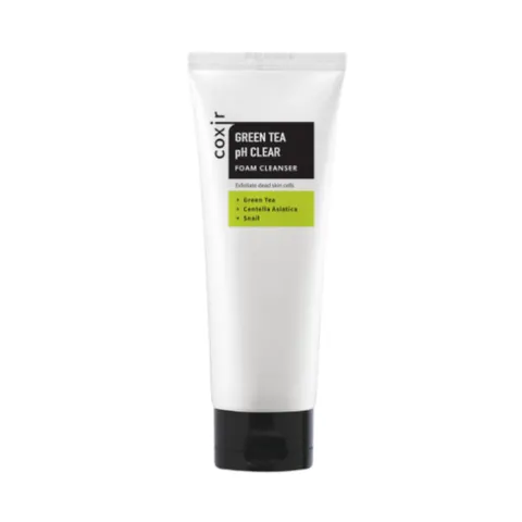 COXIR Green Tea pH Clear Foam Cleanser 150 ml – Bild 2