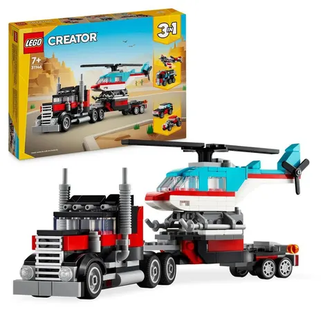 LEGO 31146 - LEGO® Creator - Low loader with helicopter – image 2