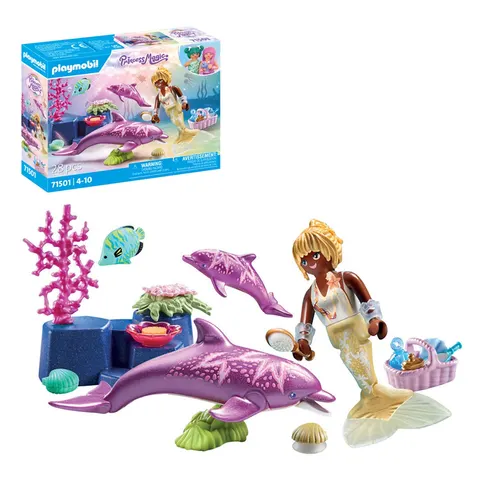 Mermaid with Dolphins – image 3
