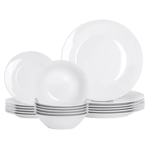 Argon Tableware 18pc White Porcelain Dinner Set – image 2