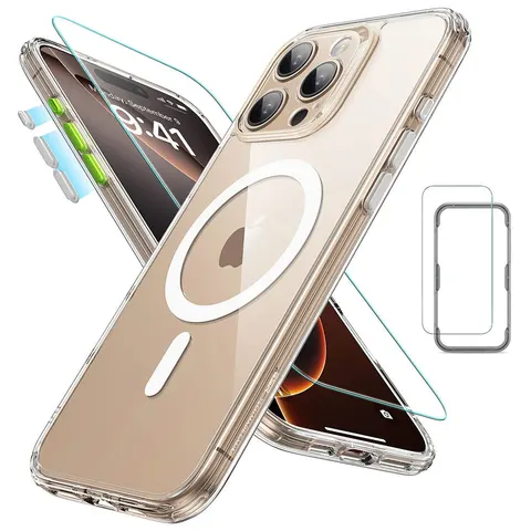 iPhone 16 Pro Max Classic Pro Case (HaloLock) Set - Clear - Clear – Bild 2