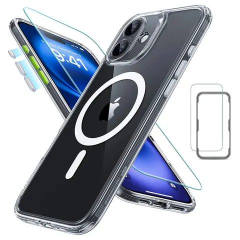 iPhone 16 Classic Pro Case (HaloLock) Set - Clear - Clear – Bild 2