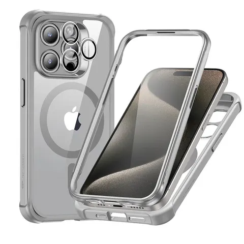 iPhone 15 Pro Max Armor Tough Case (HaloLock) - Clear - Clear – Bild 3