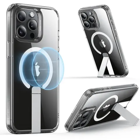iPhone 15 Pro Boost Flickstand Case (HaloLock) - Clear - Clear – Bild 2