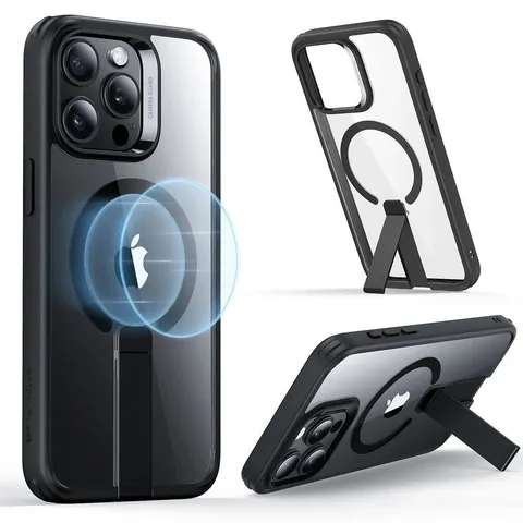 iPhone 15 Pro Boost Flickstand Case (HaloLock) - Clear - Clear – Bild 4